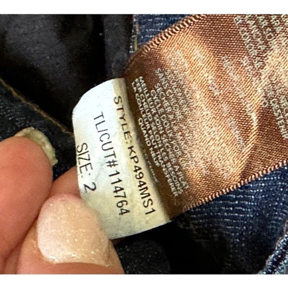 KUT FROM THE KLOTH Size 2 Dark Wash Jeans Style #KP494MS1 Straight Leg Mid Rise - Picture 11 of 12